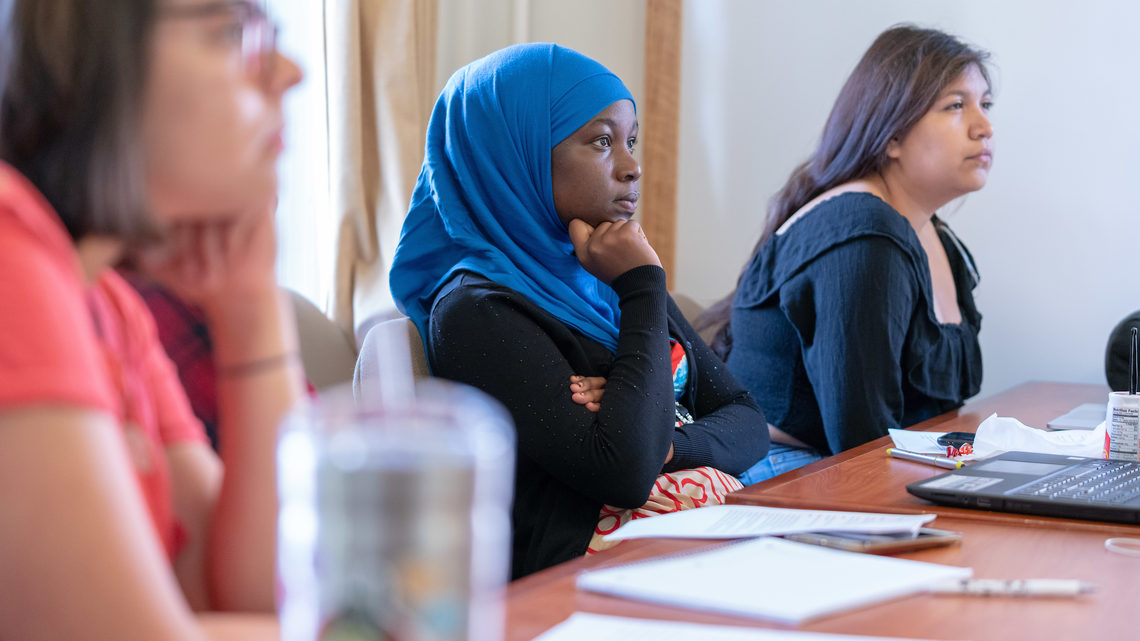 (Left to Right) Anna Mancera, Habibo Abdi, Brenda Garcia