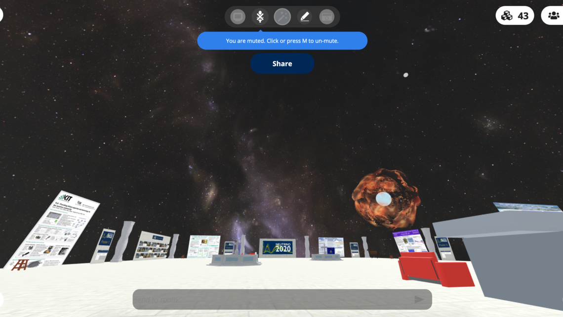 Screen shot of conference