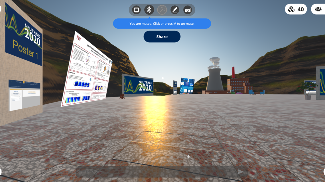 Screen shot of the reactor neutrino room