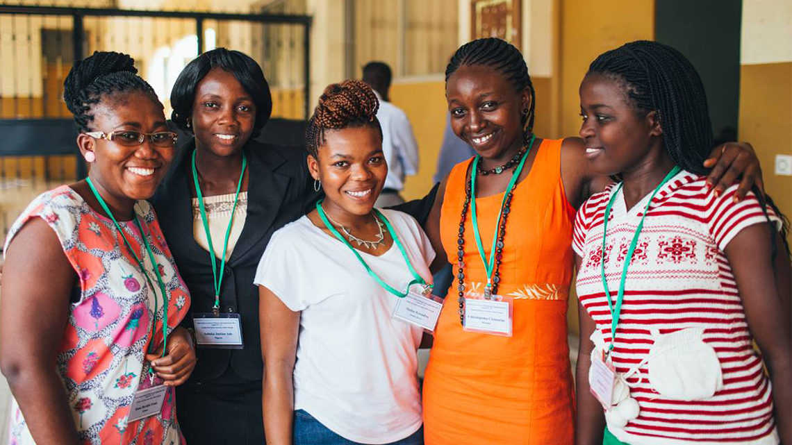 Group of female students