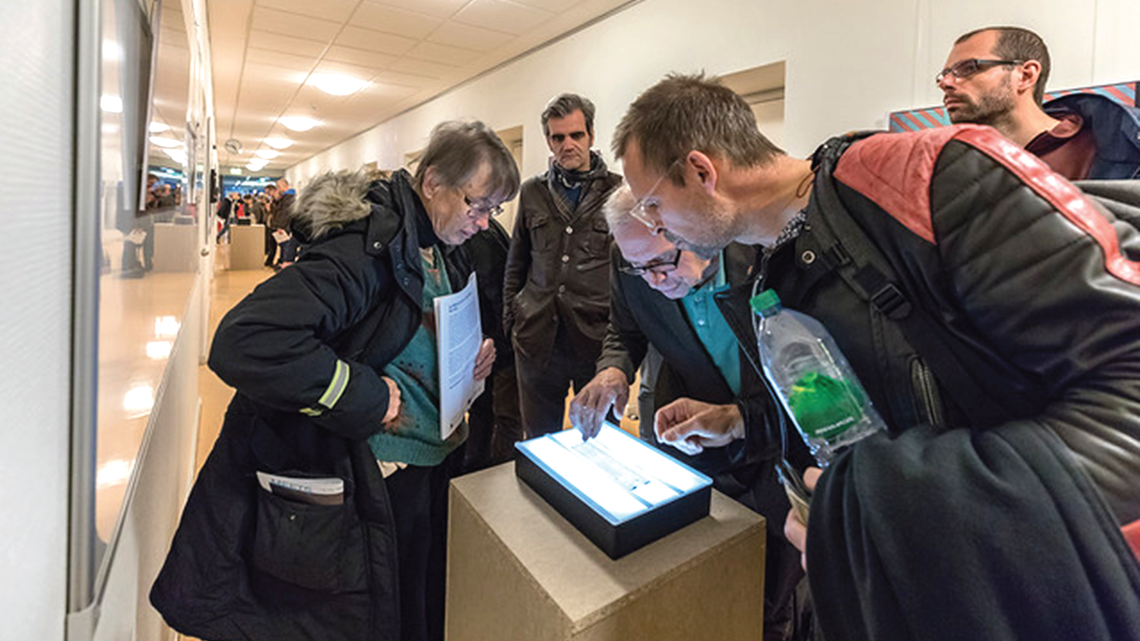 Photo of dark matter artwork at DESY was displayed in test halls, accelerator shafts and office corridors