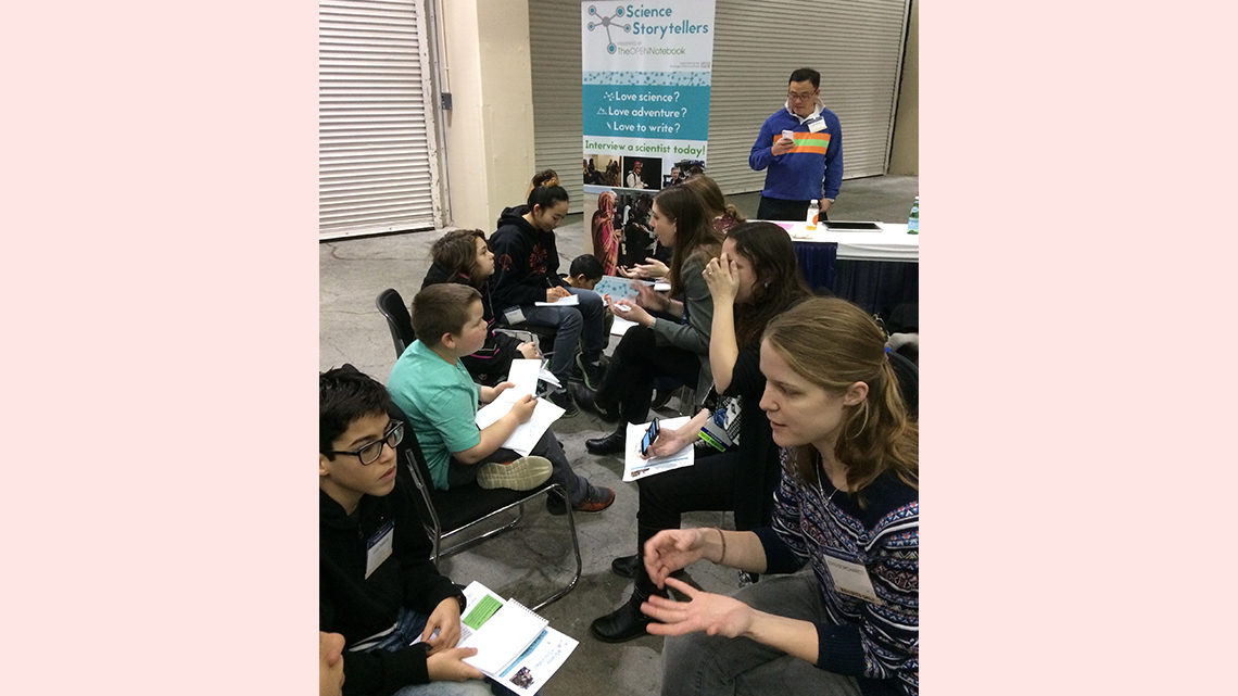 Kids interviewing scientists