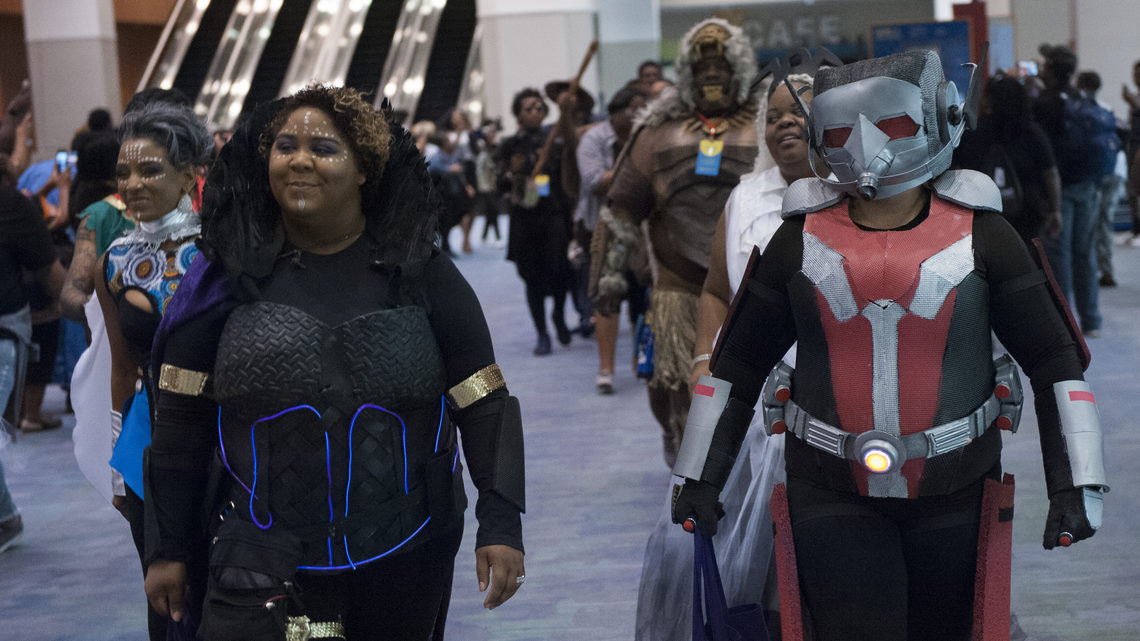 Attendees in costume