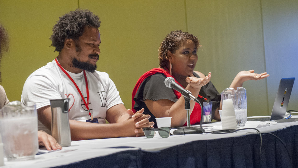 A panel at Wakandacon
