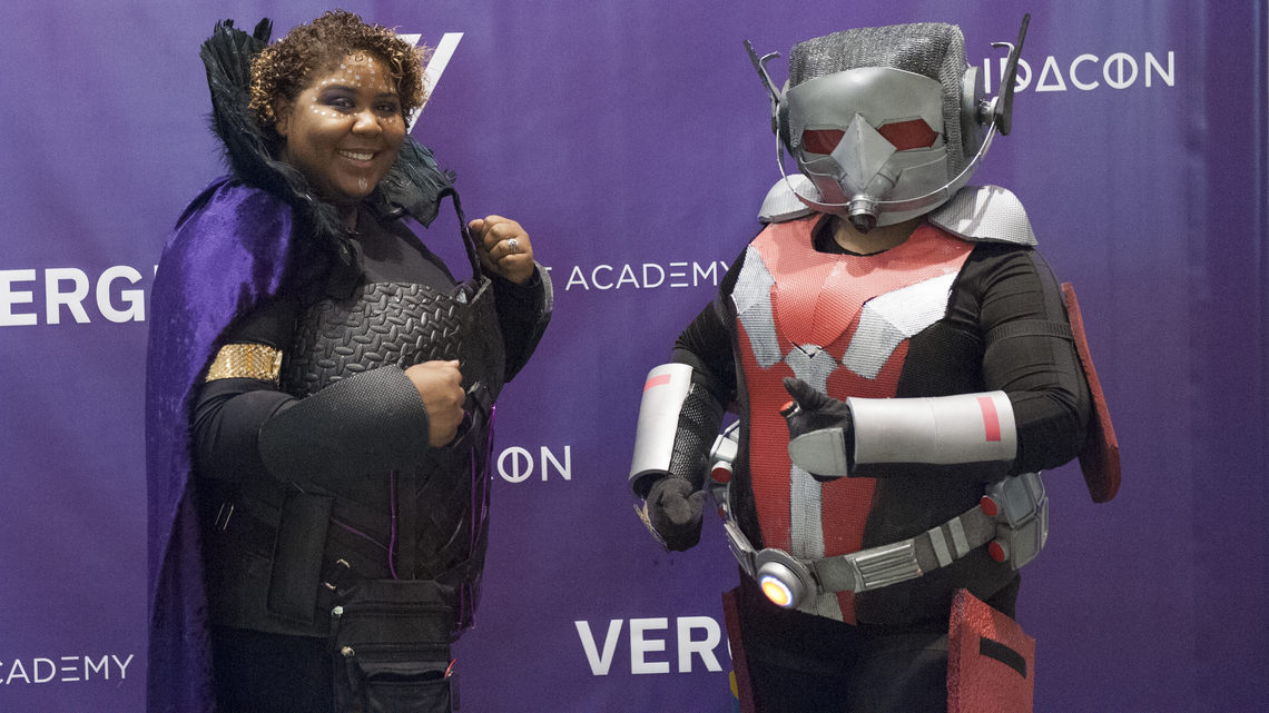 Attendees in costume