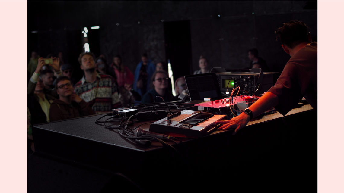 Larry controlling various equipment