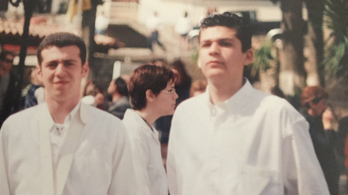 Konstantinos and George as young adults