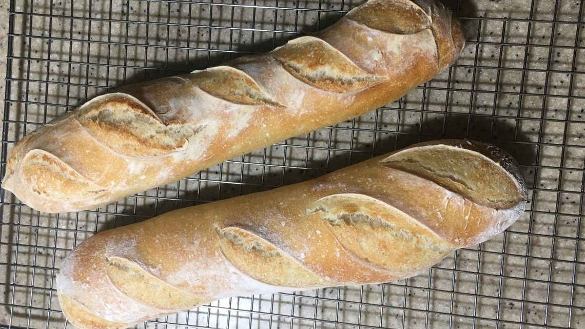 Sourdough baguettes