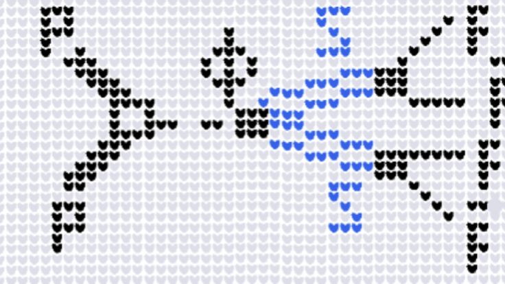 Chart/stich graphic of of equation 