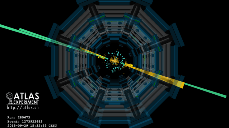 Illustration of ATLAS diphoton event