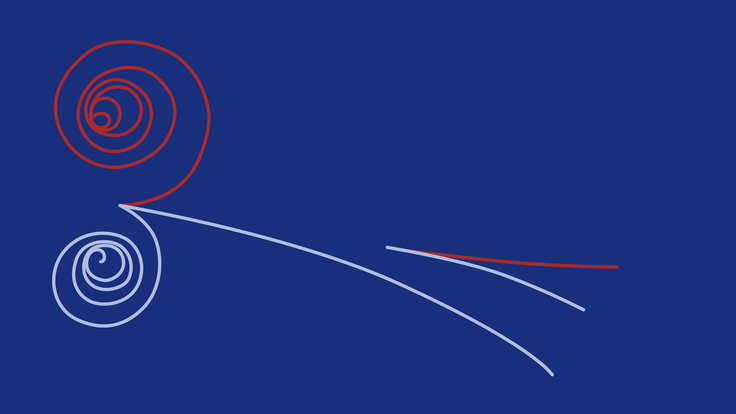 A simple illustration of a positron