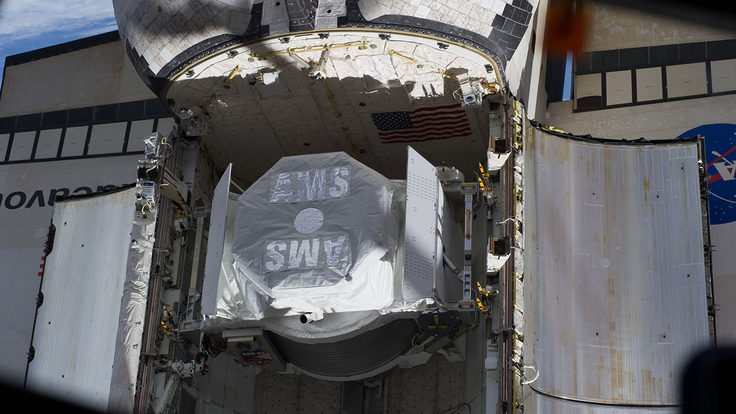Photo of AMS on spaceship