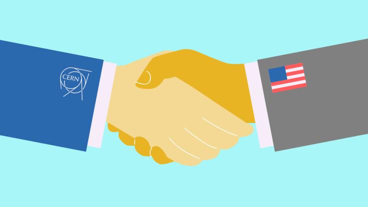 Image of CERN / US handshake
