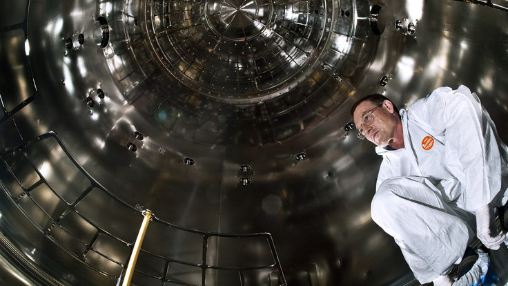 Photo of CLOUD experiment