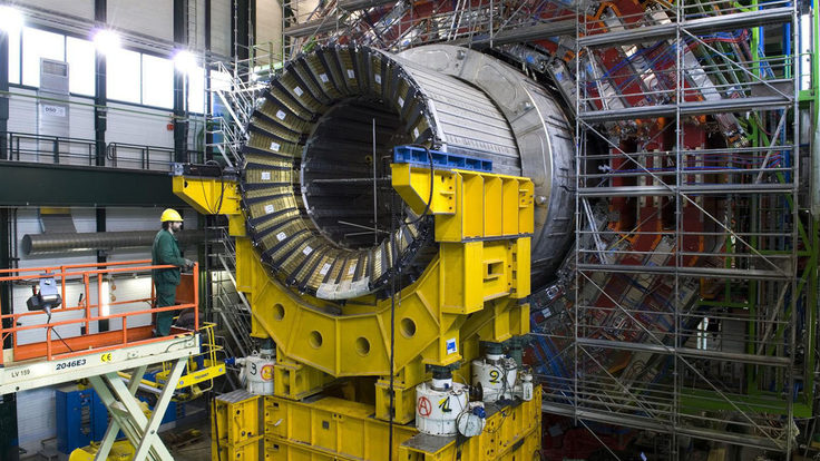 Photo of CMS HCal barrel