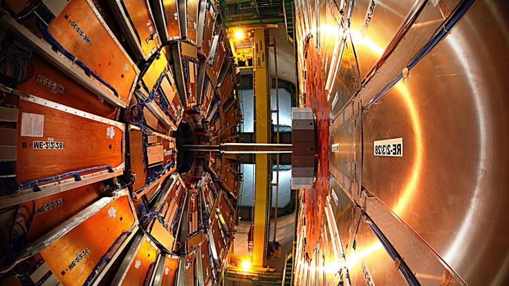 Photo of CMS detector