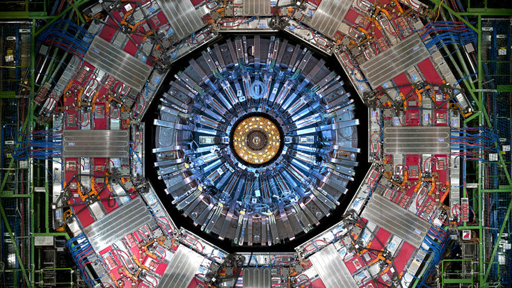 Photo of CMS detector