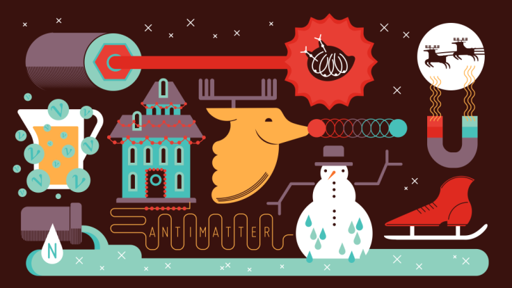 Illustration of Holidays at physics lab
