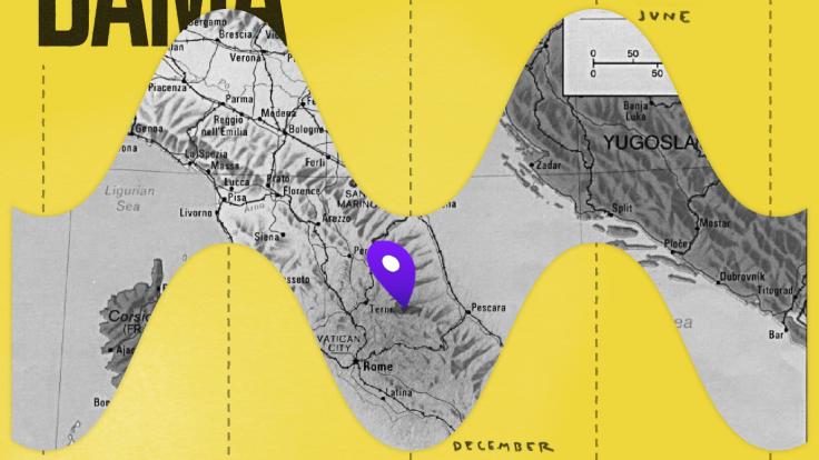 A point on a map