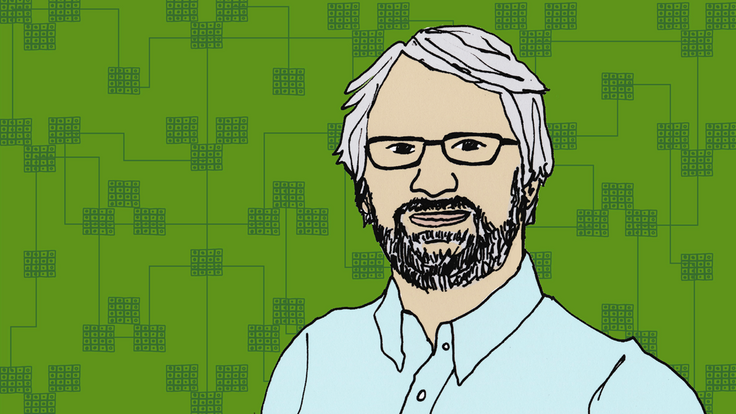 Illustration of Gunnar Maehlum