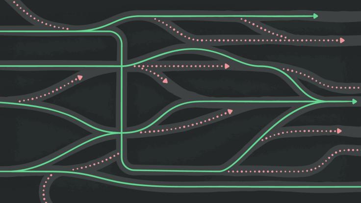 Illustration of a roadmap