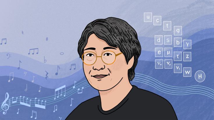 Illustration of Hitoshi Murayama