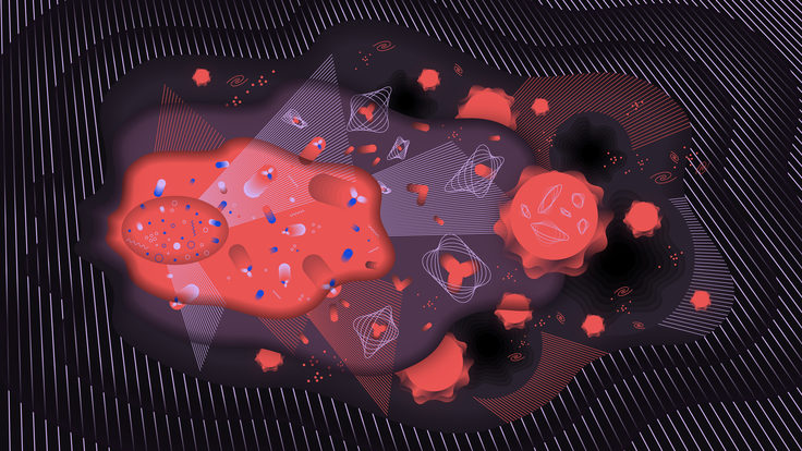 Dark matter cloud in space