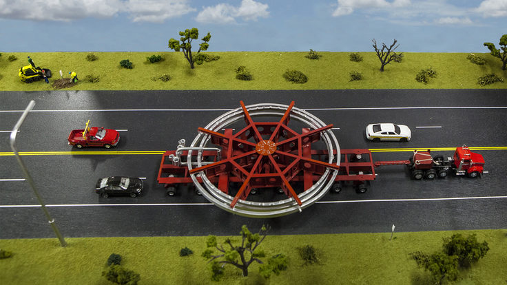 Photo of muon ring model