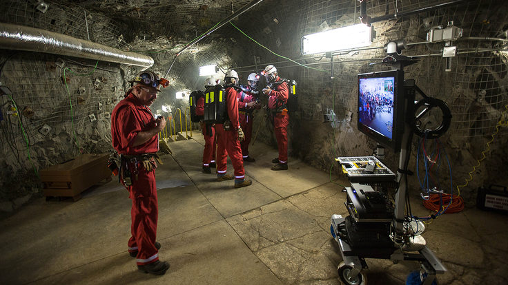 Photo of Neutrino Day safety workers