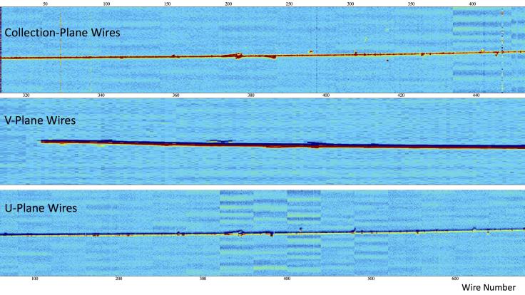 Three horizontal tracks on a blue background