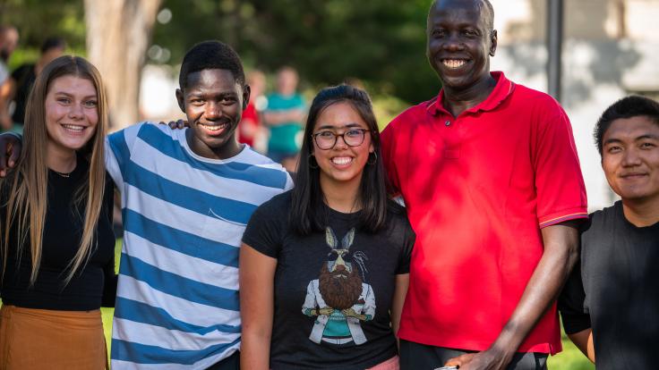 (Left to Right) Elle Roylance, Fred Okongo, Anahi Yerman, Tino, Victor Tuang