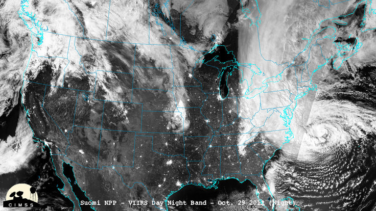 Photo of Hurricane Sandy