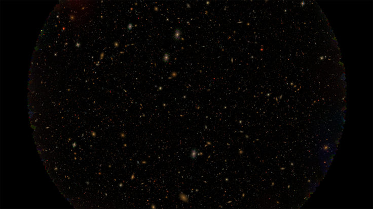 A simulation of stars against a black background