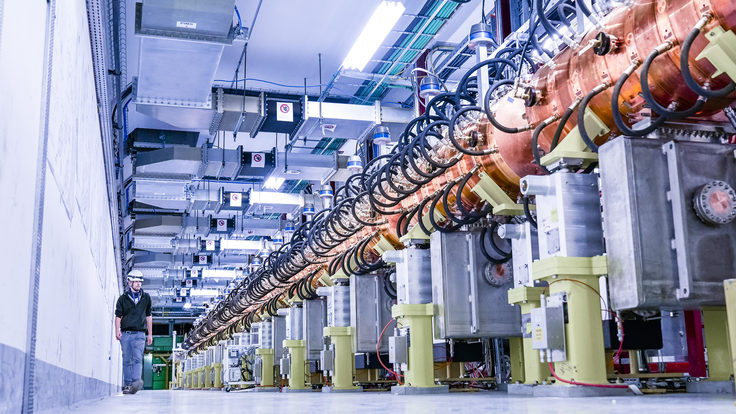 Linac 4, CERN's newest accelerator acquisition since the Large Hadron Collider (LHC), was inaugurated today. (M.Brice/CERN)