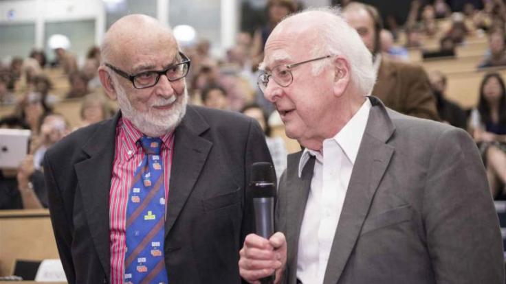 Photo of Higgs and Englert