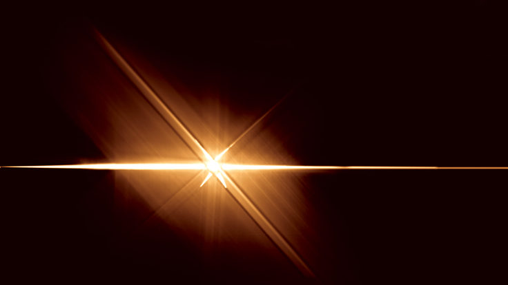 A burst of light