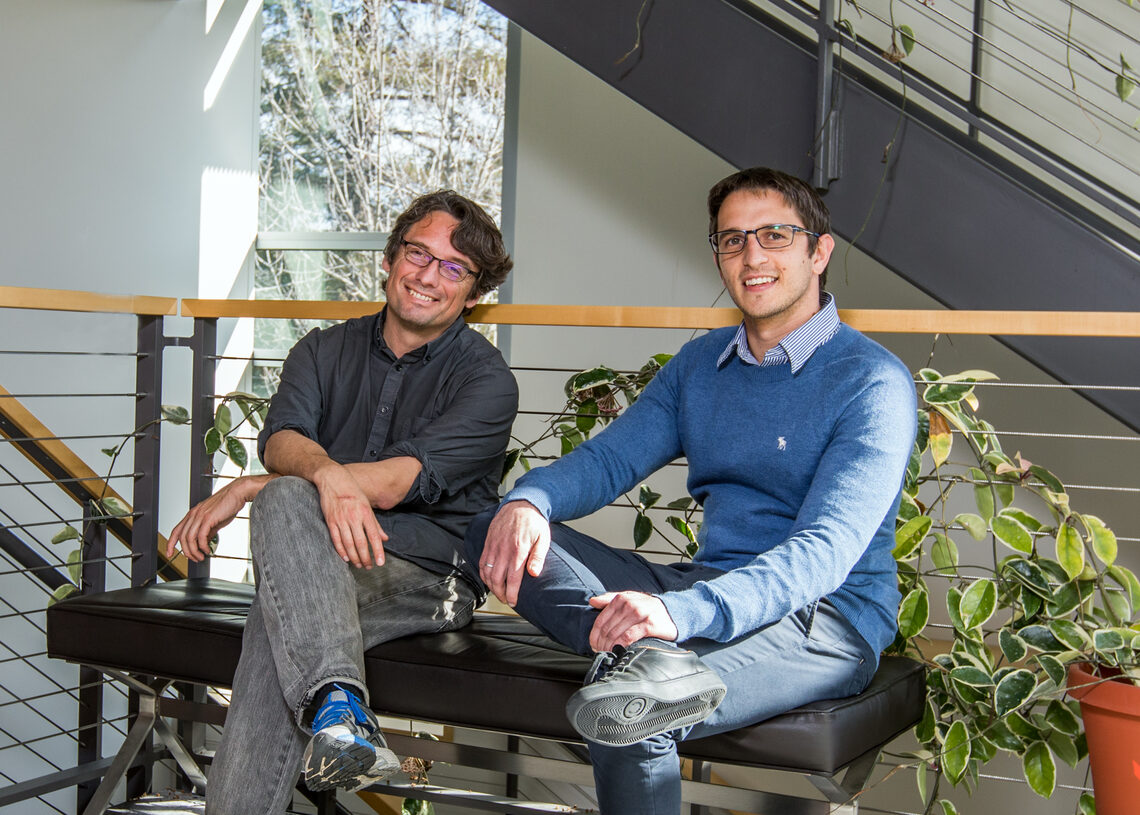 KIPAC researchers Eric Charles and Mattia Di Mauro