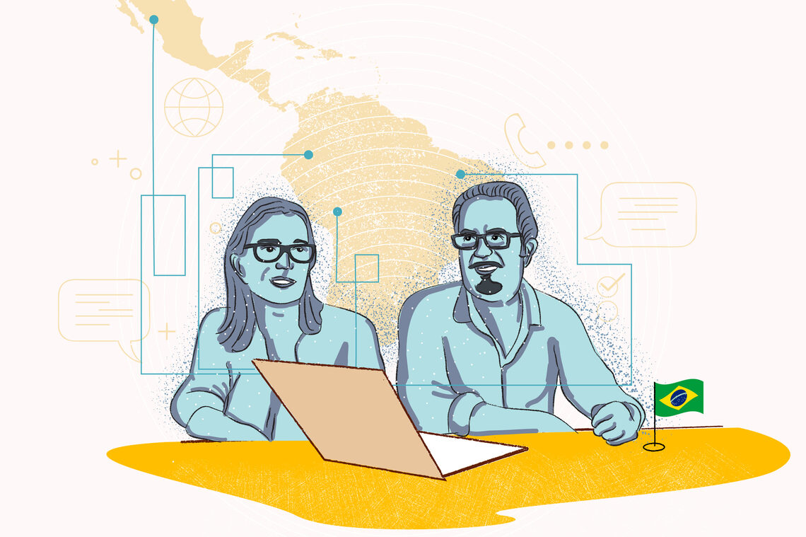 Machado and Segreto reaching out to scientists and engineers in Brazil, Columbia, Peru, and other countries