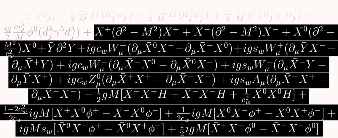 Lagrangian standard model